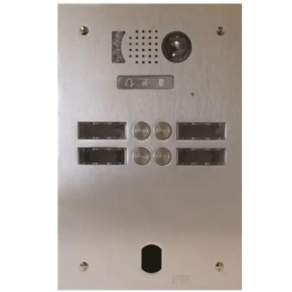 Kit Vidéo Préprogrammé, 2Voice, Platine Et Moniteurs, 2 Rangée, 4 Boutons