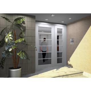 Kit Vidéo Préprogrammé, 2Voice, Platine Et Moniteurs, 2 Rangées, 8 Boutons