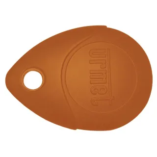 Badge Mifare 13.56 Mhz Orange, Ip68, Antichoc Ik8, Avec Œillet Métallique