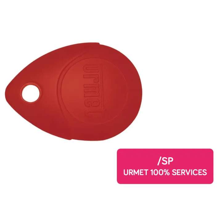 Badge Mifare Personnalisée 13.56 Mhz Rouge, Étanche Ip68, Antichoc Ik8