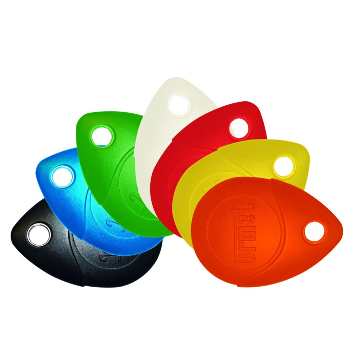 Clé Mifare Personnalisée 13.56 Mhz Noire, Étanche Ip68, Antichoc Ik8.