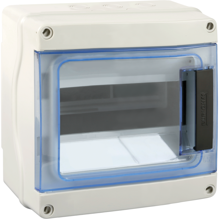 Coffret 8 modules IP65 entrées souples Coffret 8 modules IP65 entrées souples