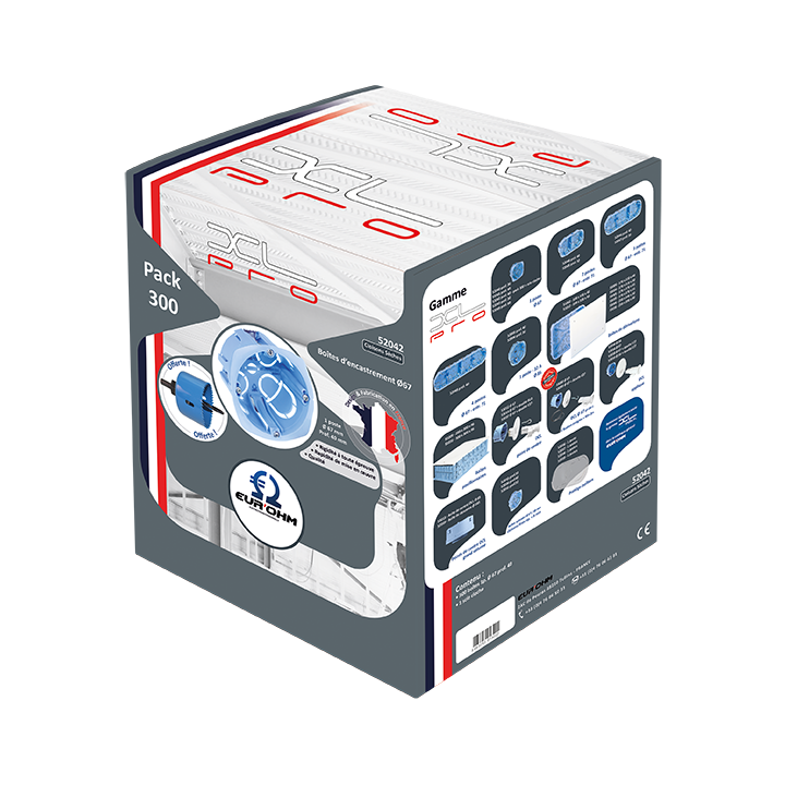 Pack 300 btes d'Enc. XL 1Poste F67x40mm