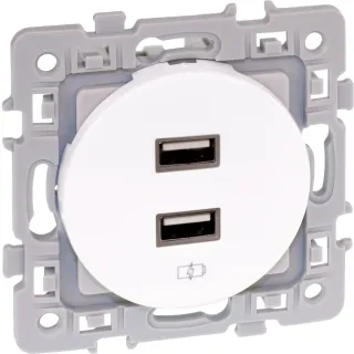 Square Chargeur Double Usb A 5,5V Blc