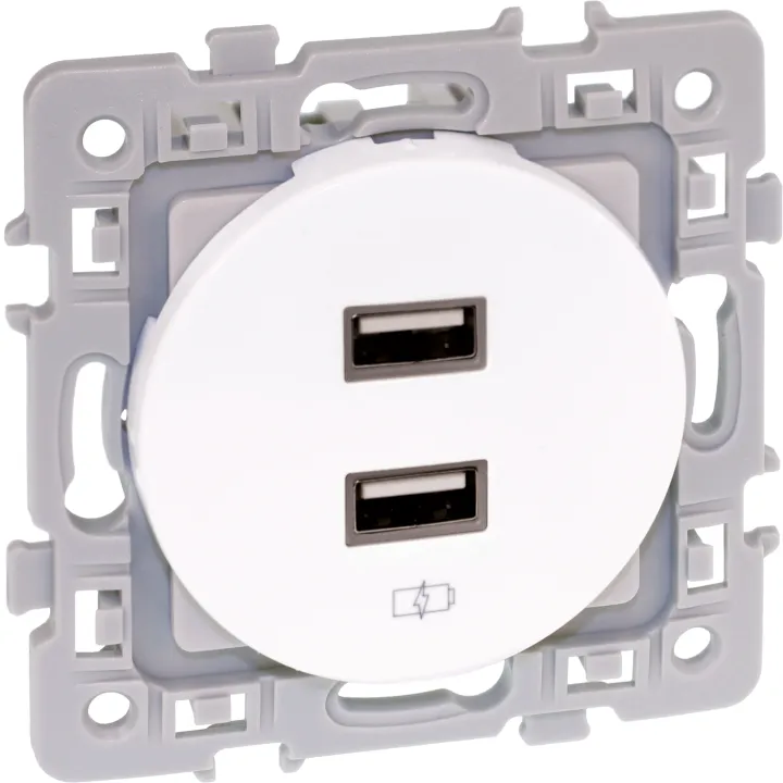 Square Chargeur Double Usb A 5,5V Blc