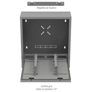 Coffret Video 580X200X650 Gris