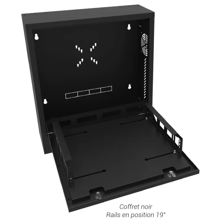 Coffret Vidéo 580X200X650Mm, Couleur : Noir