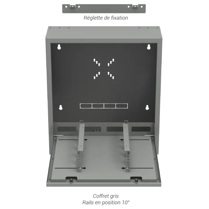 Coffret Vidéo 580X200X650Mm, Couleur : Noir