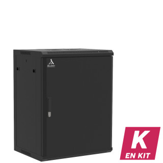 Coffret Mural En Kit Porte Pleine 15U 600X450X769 Ligne 100