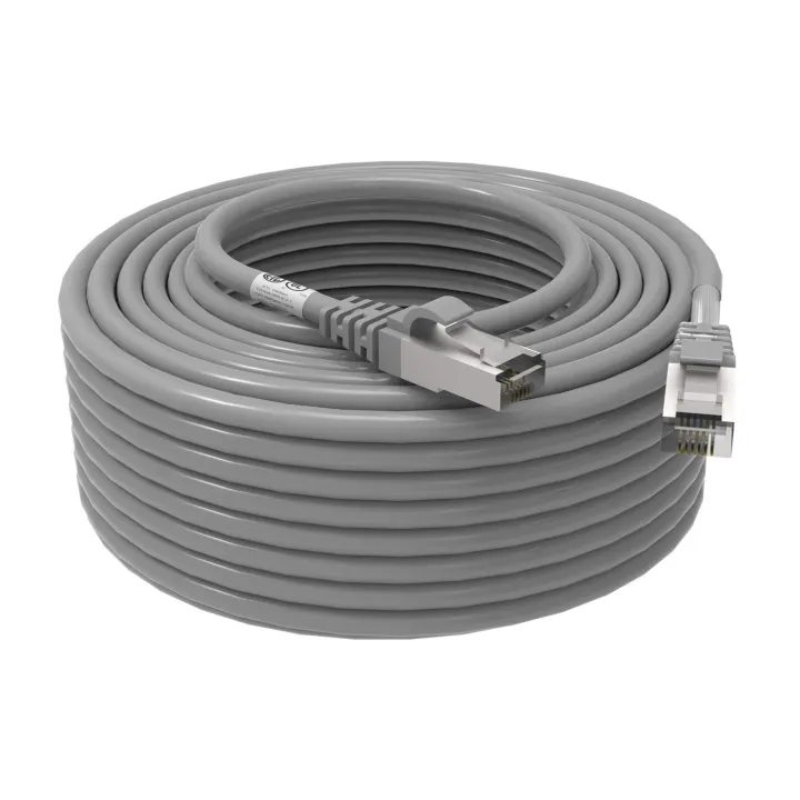 Cordon Rj45 Cat6A Sftp 100 Ohms Lsoh Surmoule Gris Lg 30M