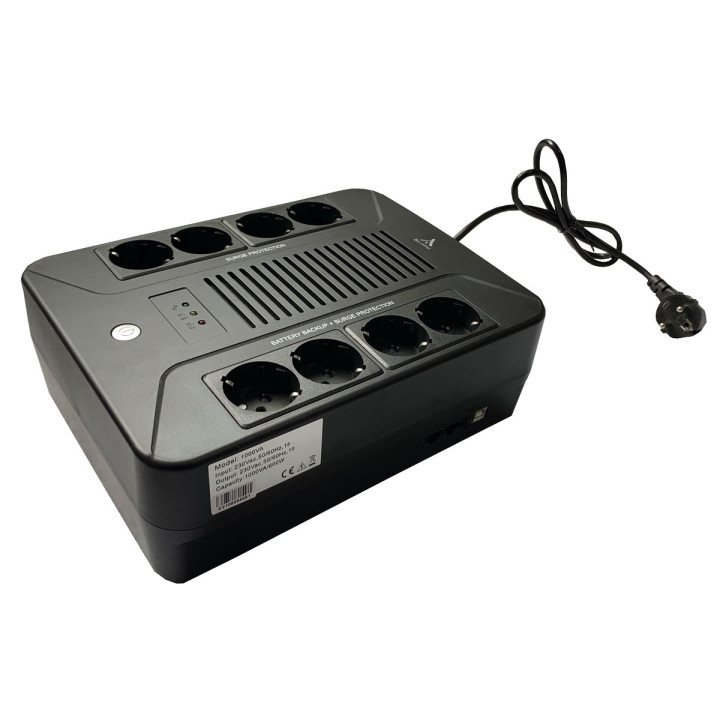 ONDULEUR LINE INTERACTIVE OFFICE 1000VA/600W 8 PRISES