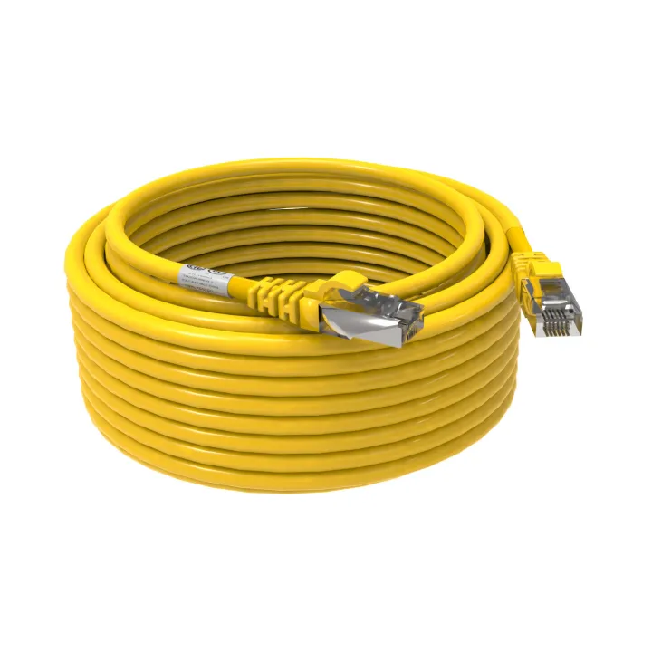 Cordon Rj45 Cat6 Futp 100Ohms Lsoh Surmoule Jaune Lg 10M