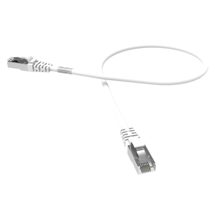 CORDON RJ45 CAT6A SFTP 100 OHMS LSOH BLANC LG 0,50M