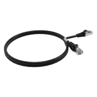 Cordon Rj45 Cat6A Sftp 100Ohms Lsoh Surmoule Noir Lg 1M