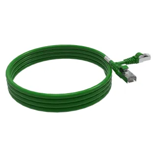 Cordon Rj45 Cat6A Sftp 100 Ohms Lsoh Surmoule Vert Lg 2M
