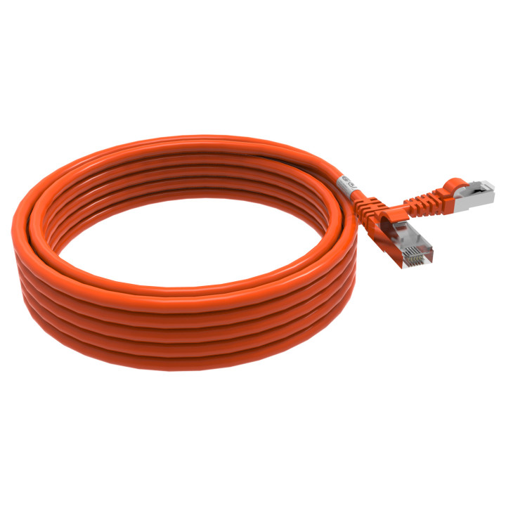 CORDON RJ45 CAT6A SFTP 100 OHMS LSOH ORANGE LG 5M