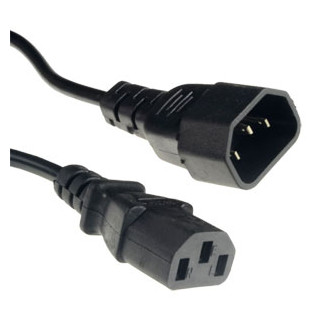 Cordon Alimentation 1, 8 Mètrenoir Male C14 Ver Femelle C13 10A