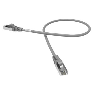 CORDON RJ45 CAT6 FUTP 100OHMS LSOH SURMOULE GRIS LG 0.5M