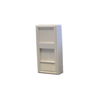 Plastron Droit 1 Entree Keystone 22,5X45 Avec Volet