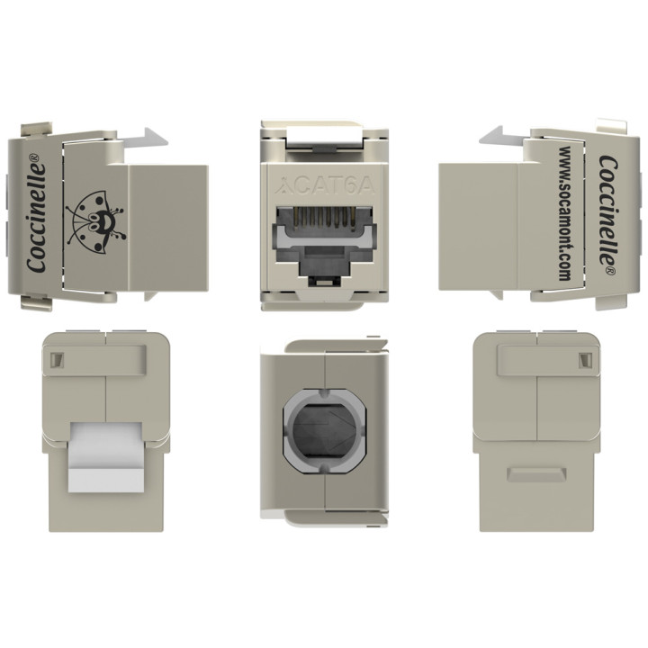 JACK COCCINELLE RJ45 CAT6A FTP 10 GIGA - AWG22-23