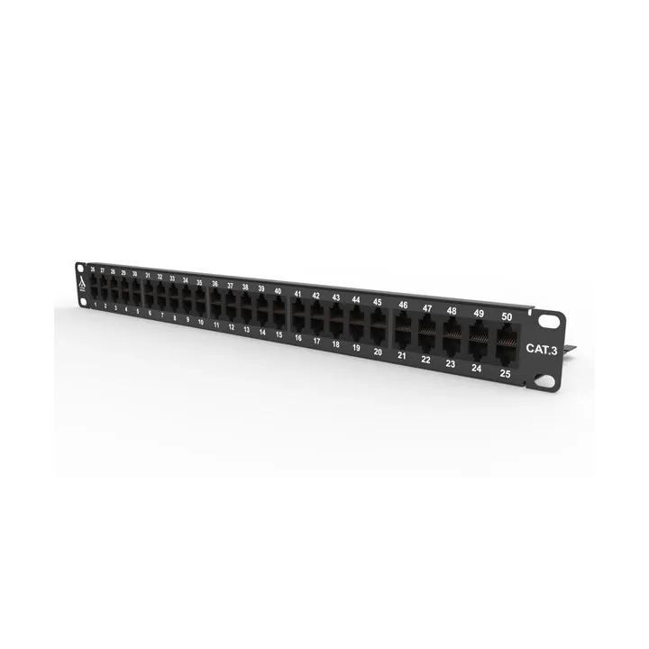 Panneau 50 Ports Rj45 Utp Cat3 3/6-4/5 1U Connexions Type 110