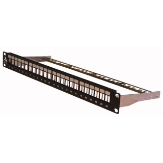 PANNEAU NON EQUIPE 24 PORTS FTP A ACCROCHE KEYSTONE 1U 