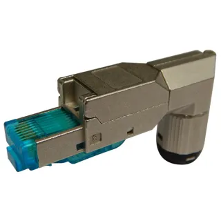 One Plug Rj45 Male Coude Cat 6A Awg23 Poe+