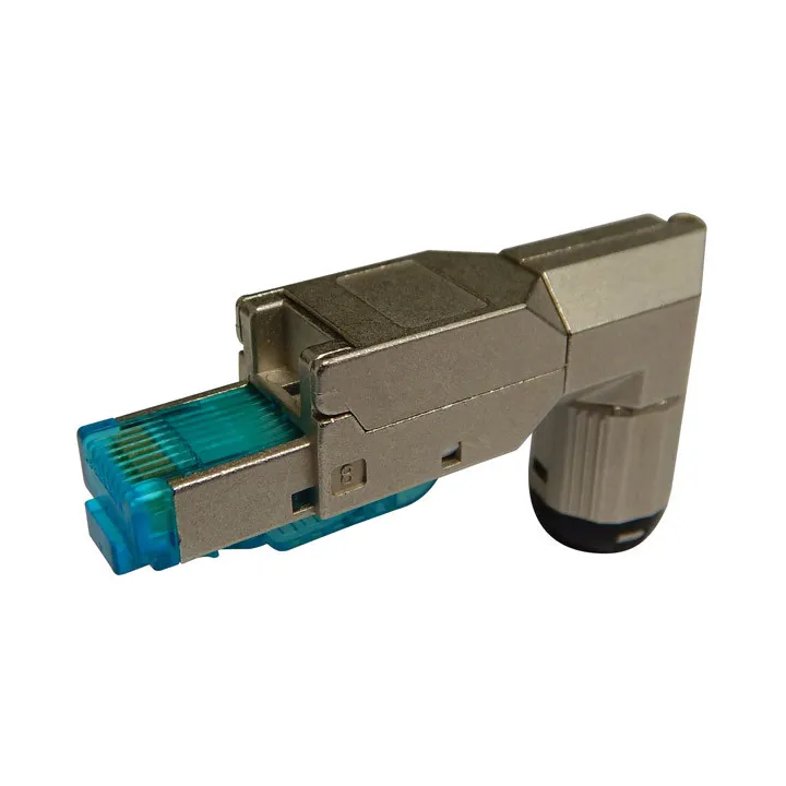 One Plug Rj45 Male Coude Cat 6A Awg23 Poe+