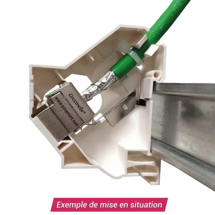 Support Connecteur Pour Rail Din