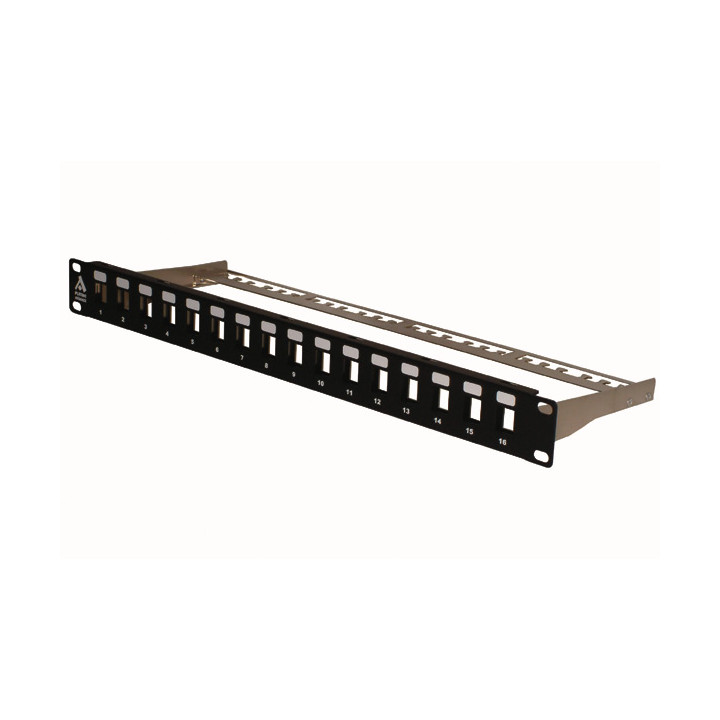 PANNEAU NON EQUIPE 16 PORTS FTP A ACCROCHE KEYSTONE 1U