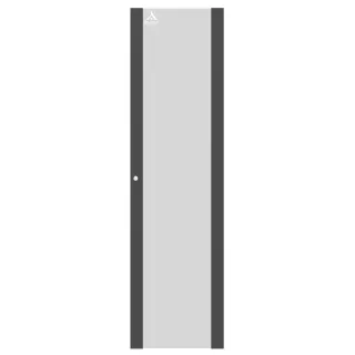 Porte Simple Verre Avec Serrure Ronde Av/Ar 42U Larg 600 Ligne 500