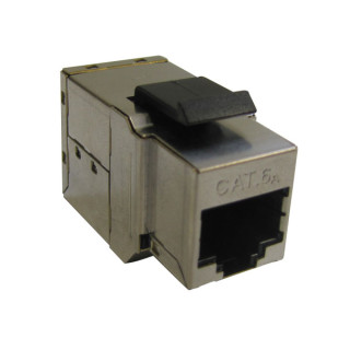 TRAVERSEE DE CLOISON RJ45 FEM-FEM CAT6A FTP BLINDEE ACCROCHE KEYSTONE