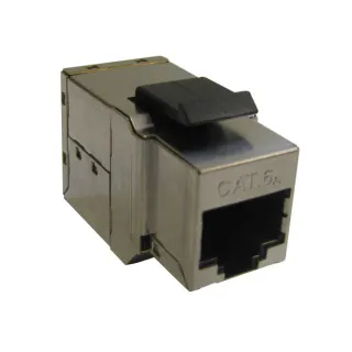 Traversee De Cloison Rj45 Fem-Fem Cat6A Ftp Blindee Accroche Keystone