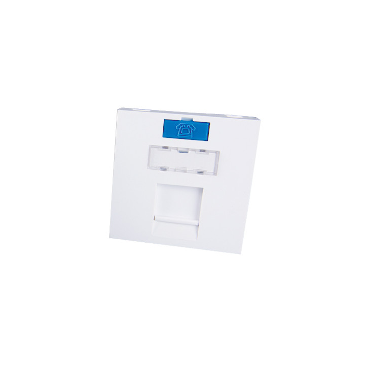 PLASTRON DROIT 1 ENTREE KEYSTONE CL 45X45 AVEC VOLET & INSERTS COUL