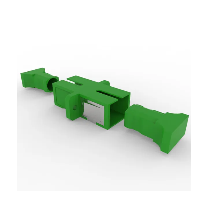 Traversee Cloison Optique Sc Mono Os1/2 Apc Splex (Vert)