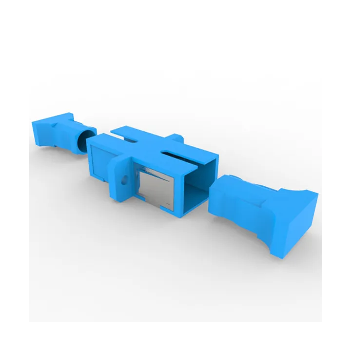 Traversee Cloison Optique Sc Multi Om3 Om4 Splex (Aqua)
