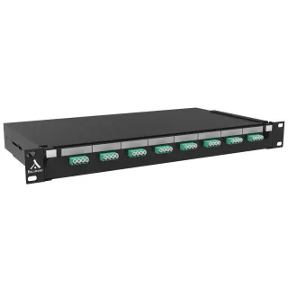 Tiroir Optique 19'S 8 Lc Multus Quad Om3 Om4 Aqua/ Kit Management