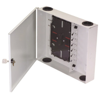 BOITIER FTTX PBO 12 PORTS POUR TRAV DE CLOISON SC SIMPLEX/LC DUPLEX