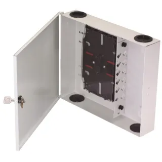 Boîtier Fttx Pbo 12 Ports Pour Trav De Cloison Sc Simplex/Lc Duplex
