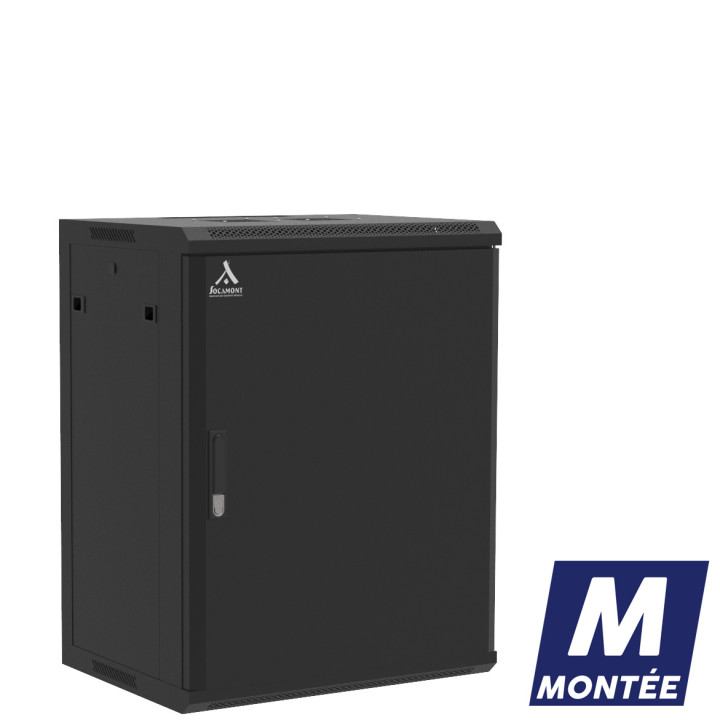 Coffret Mural Monte Porte Pleine 15U 600X450X769 Ligne 100