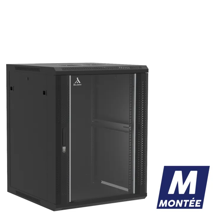 Coffret Mural Monte Porte Verre 15U 600X600X769 Ligne 100 (71241)