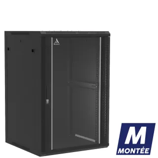 Coffret Mural Monte Porte Verre 18U 600X600X901 Ligne 100 (71243)