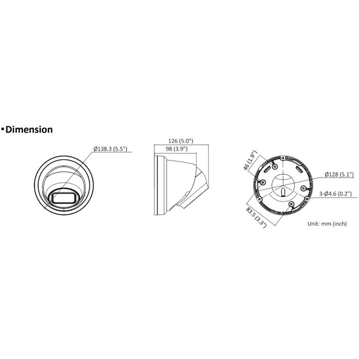DS-2CD2H43G2-IZS(2.8-12mm) Turret IP varifocale 4MP Acusense, IR 40M