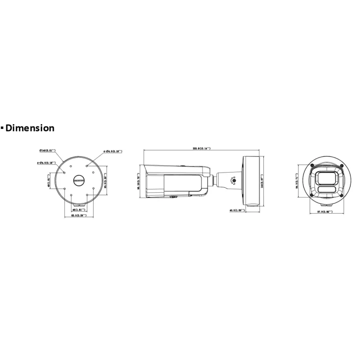 Ds-2Cd2646G2H-Izs(2.8-12Mm)Ef Caméra Bullet Ip Varifocale 4Mp Smart Hybrid Light, Ir 60M