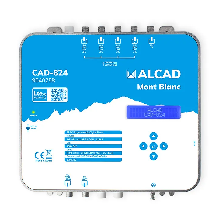 Station De Filtrage+Amplification Tnt Programmable Avec Téléalimentation