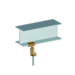 Attache Bord De Tôle Pour Tige Filetée M6 Mm, Capacité Plat De 8-14 Mm. 25 P