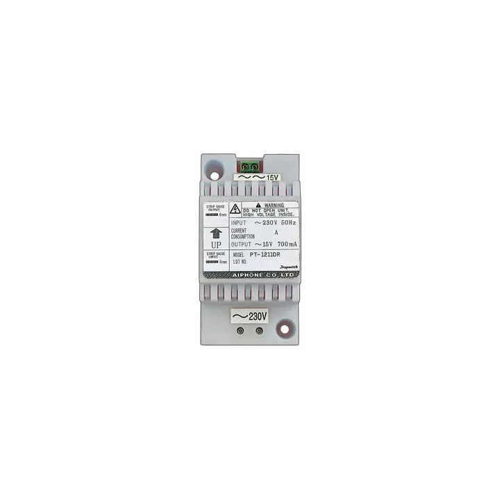 Transformateur Modulaire 230 Vac / 15 Vac - 0,7 A, Fixation Rail Din 3 Modules