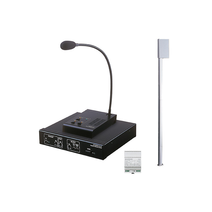 Kit interphone de guichet complet avec micro et tube acoustique avec HP