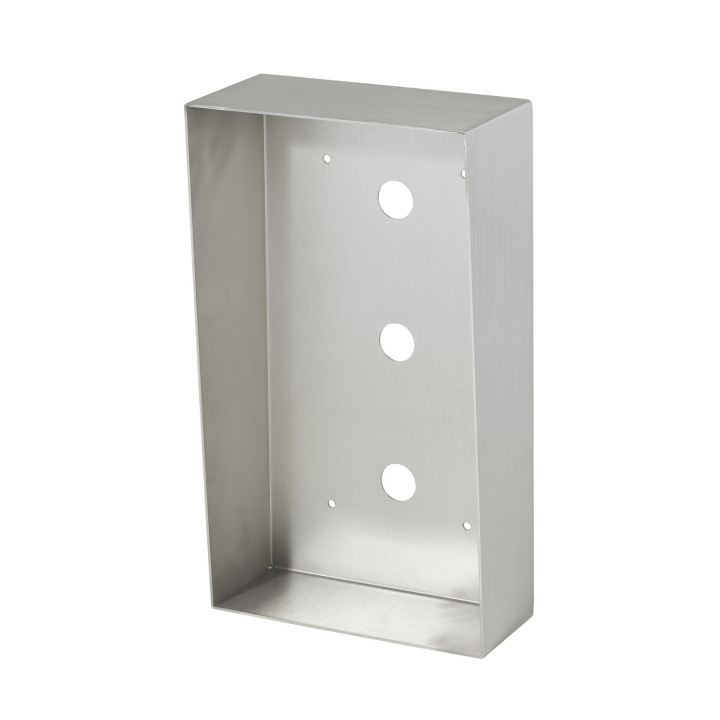 Cadre saillie inox avec visière pour platines 1 bouton d'appel IXSSA & IXDVFA