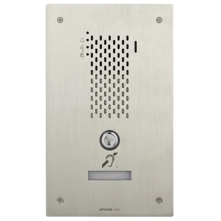 Platine Audio Ip, Encastrée Inox, 1Bp, Synthèse Vocale, Pictos, Boucle Magnétique